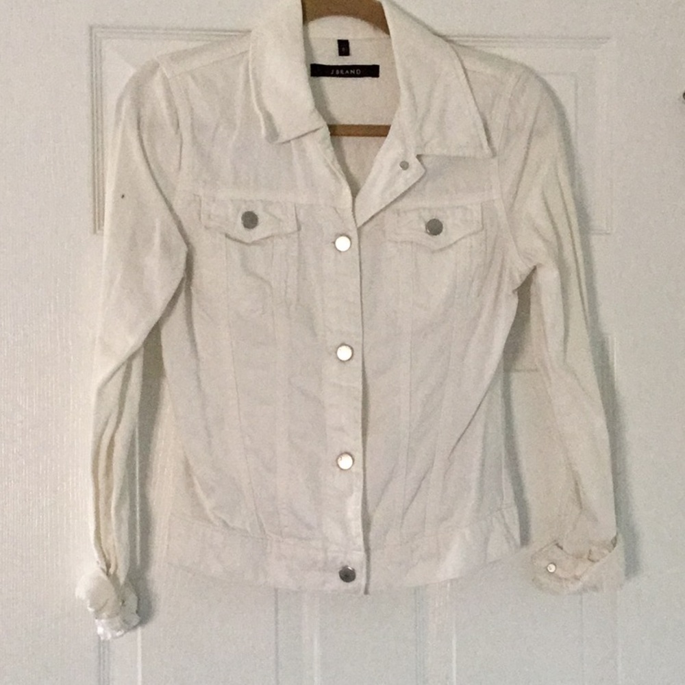 J Brand - White Denim Jacket
